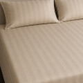Juego De Sabanas Queen Diseño De Hotel 400 Hilos Premium Beige