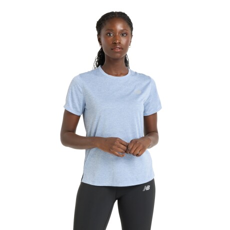 Remera New Balance de Dama - Athletics - WT41253DSW BLUE