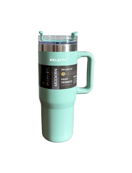 MUG TERMICO MODERN A.INOX 900ML VERDE AGUA SELECTA MUG TERMICO MODERN A.INOX 900ML VERDE AGUA SELECTA