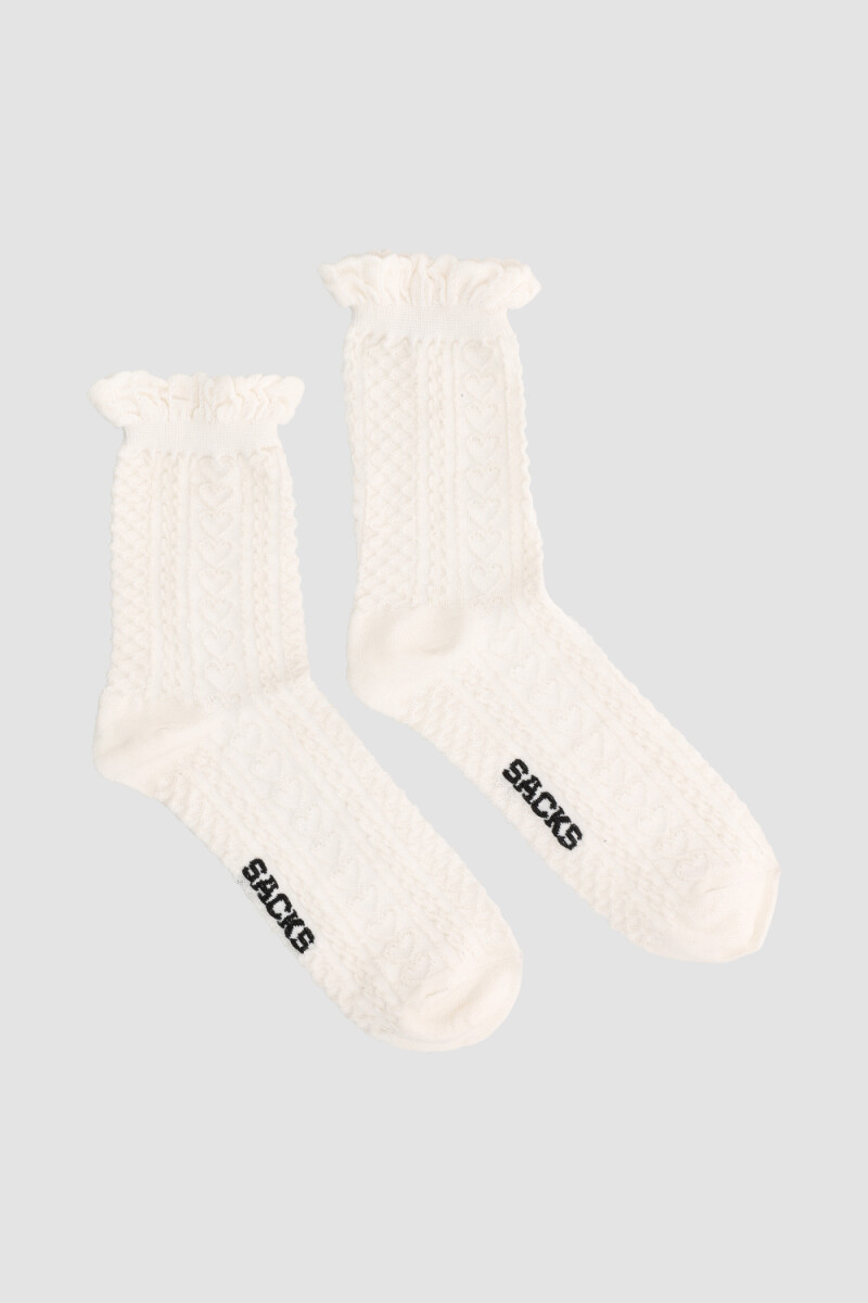 Medias damas clotilda - Blanco 