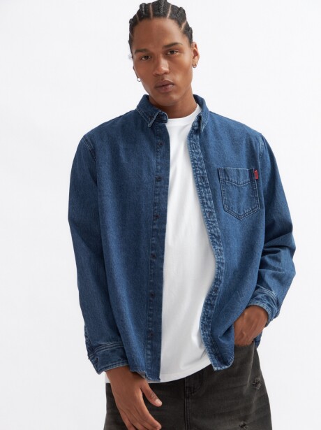 CAMISA VIALONGA AZUL OSCURO