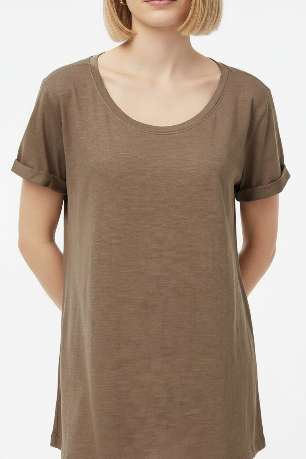 Remera Cordata Taupe / Mink / Vison