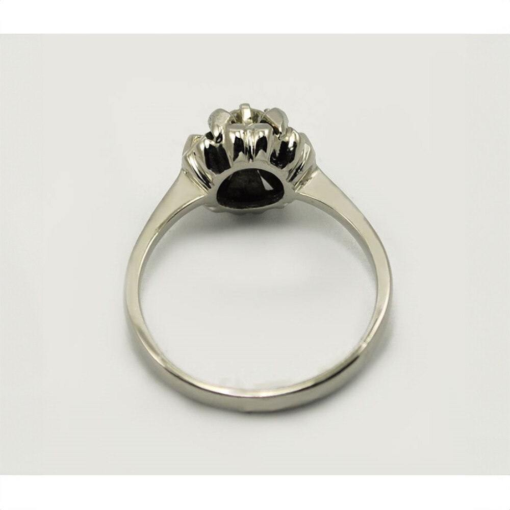 Anillo Oro Blanco 18K Y Brillante Anillo Oro Blanco 18K Y Brillante