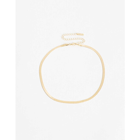 Set De Collares Metal Reciclado Dorado