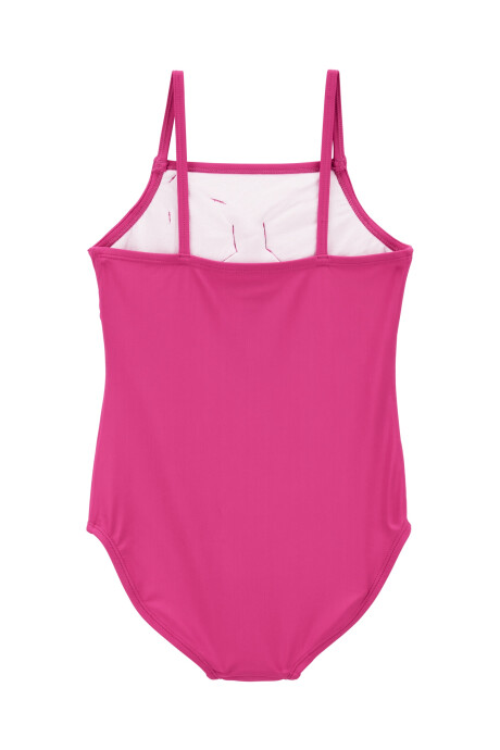 Malla de baño una pieza con protección UPF 50+ y lazo. Talles 6-8 Sin color