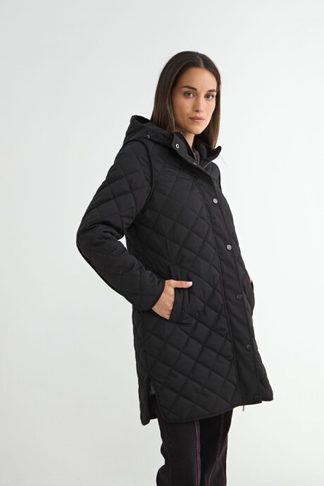 CAMPERA NEREA CON CAPUCHA Negro