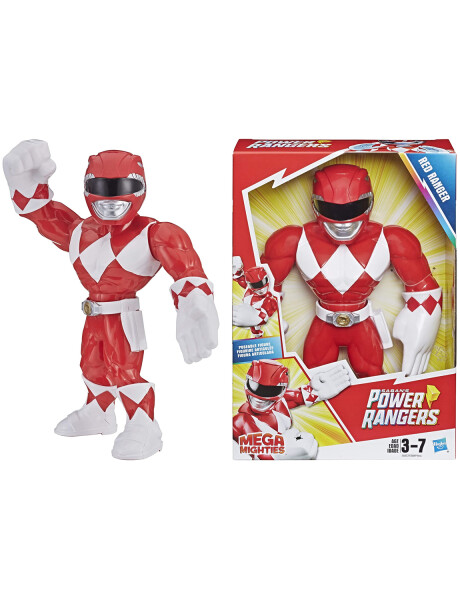 Figura Power Rangers Mega Mighties Playskool Hasbro Ranger Rojo