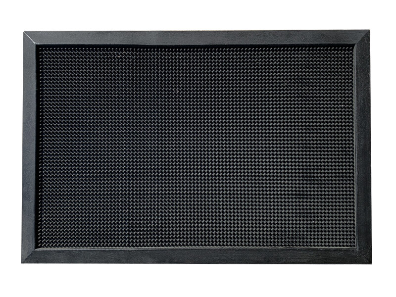 SANITIZER RUBBER MAT FELPUDO PEDILUVIO SANITIZER RUBBER MAT 81X61CM SM816116 BLACK