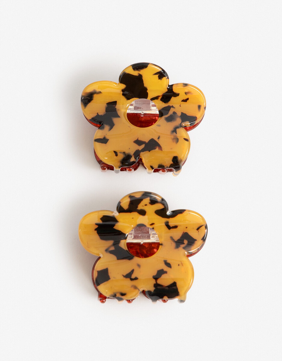 Set De Mini Broches Acrílico Flores 