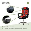 Silla Ejecutiva en cuero Lumax Modelo Miles con 7 Puntos de Masaje Negro