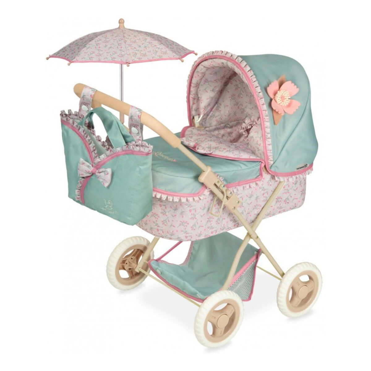 Coche Plegable Muñecas Sky + Bolso + Paraguas Niños Juguete 