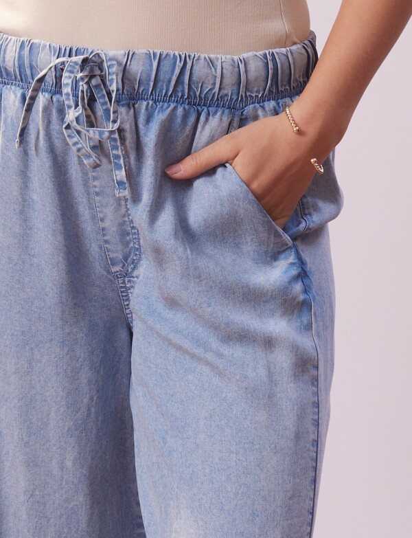 Pantalon Lyocell Cargo JEAN