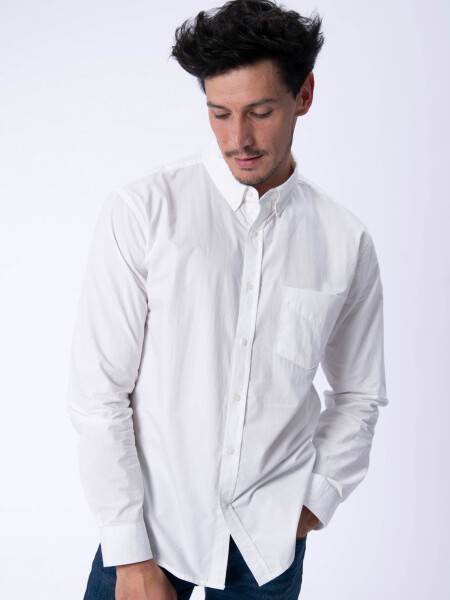 Camisa manga larga formal Blanca