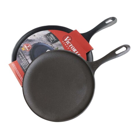 Sartén Comal Hierro Esmaltado 26.5cm Ref.35211 Victoria NEGRO