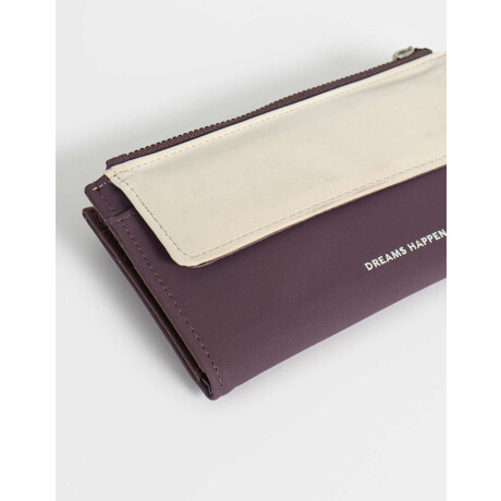 Billetera Formato Fichero Bicolor Combinacion Bicolor