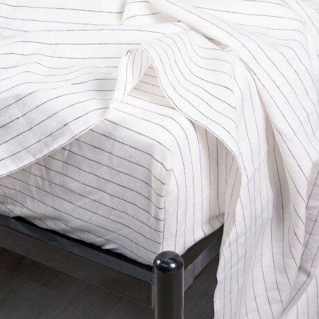 SÁBANA FRENCH FLAX LINEN BLANCO - SUPER KING