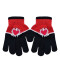 Guantes Infantiles Footy Corazón Negro - Rojo