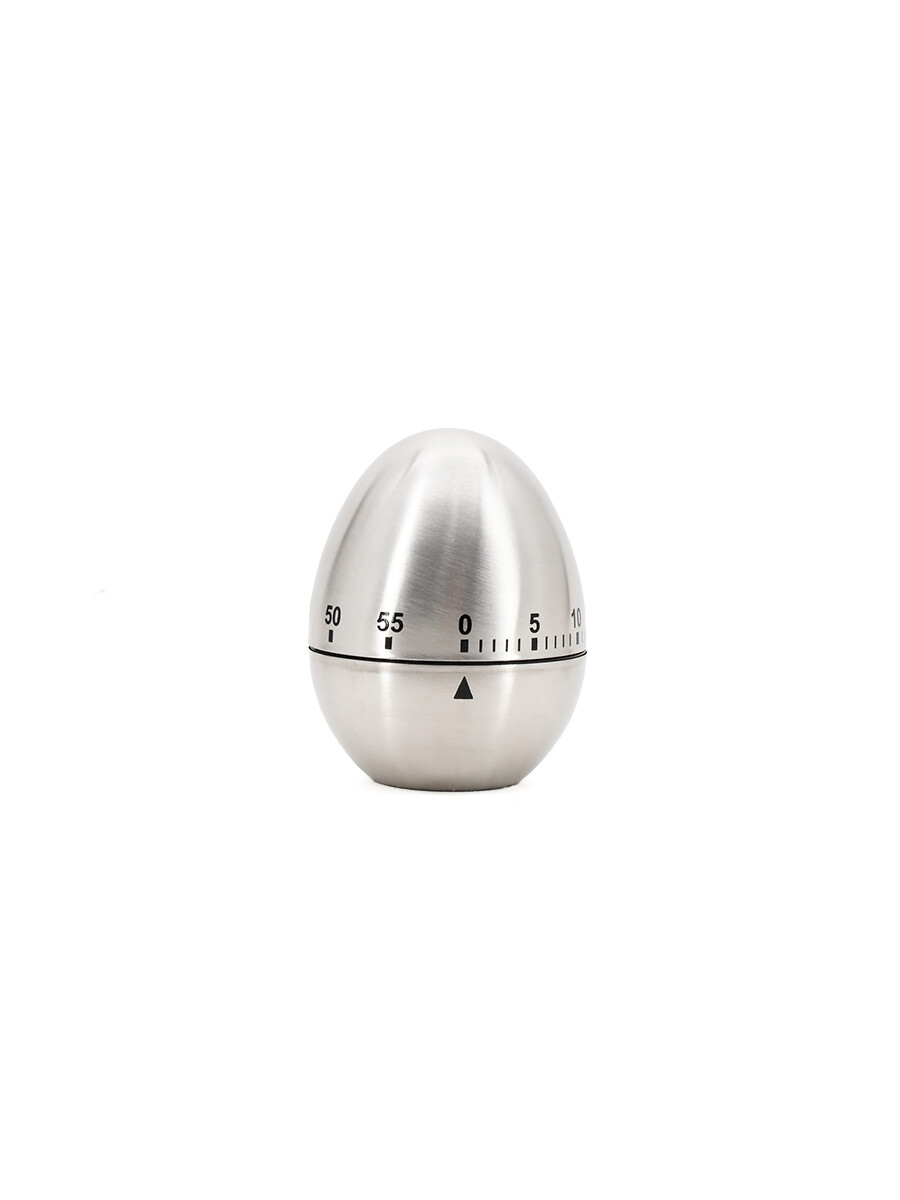 RELOJ PORTATIL DE COCINA HUEVO INOX - PLATEADO 