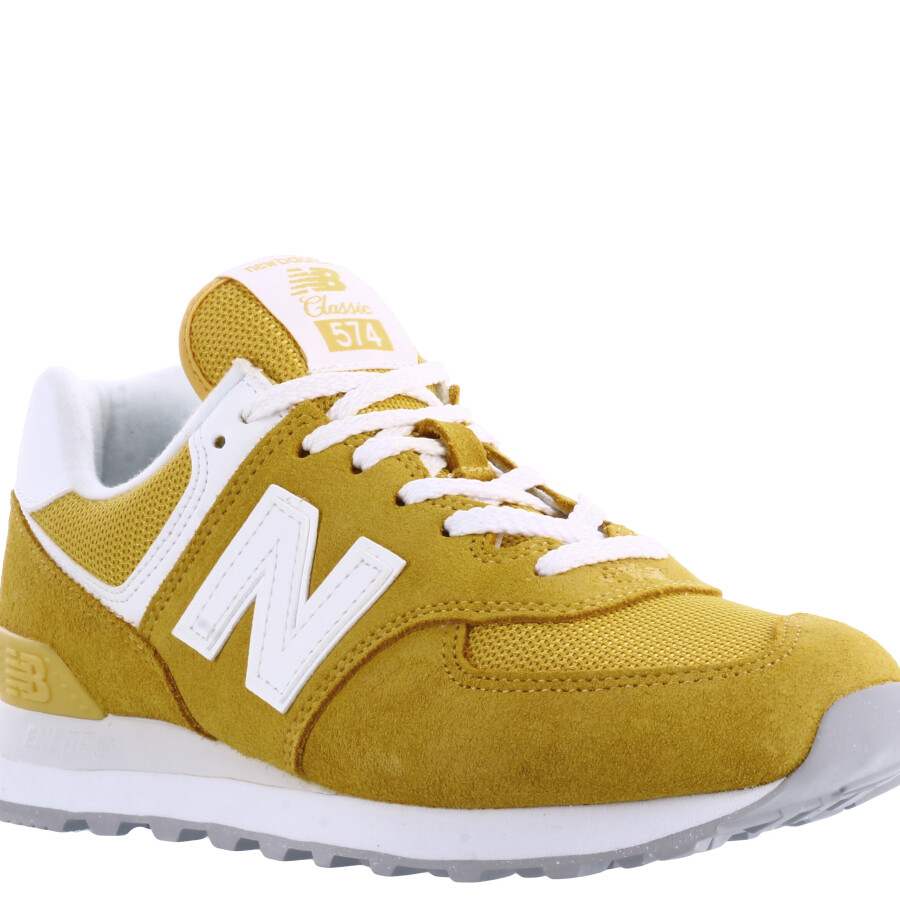 Championes de Mujer New Balance Classics Traditionnels Amarillo - Blanco