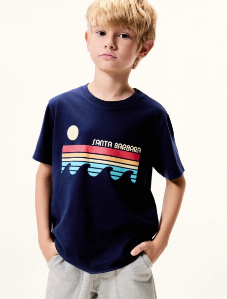 CAMISETA DE NIÑO MANGA CORTA ESTAMPADA T-SHIRT MM MASC