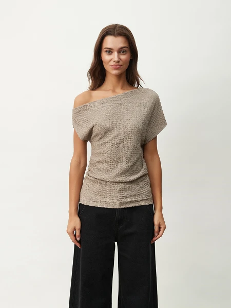 REMERA MARI TAUPE