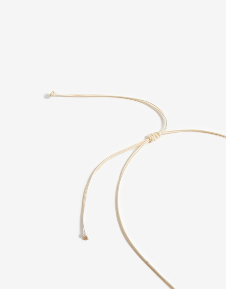 Collares Cortos Esmalte Collar Corto Floral - Dorado