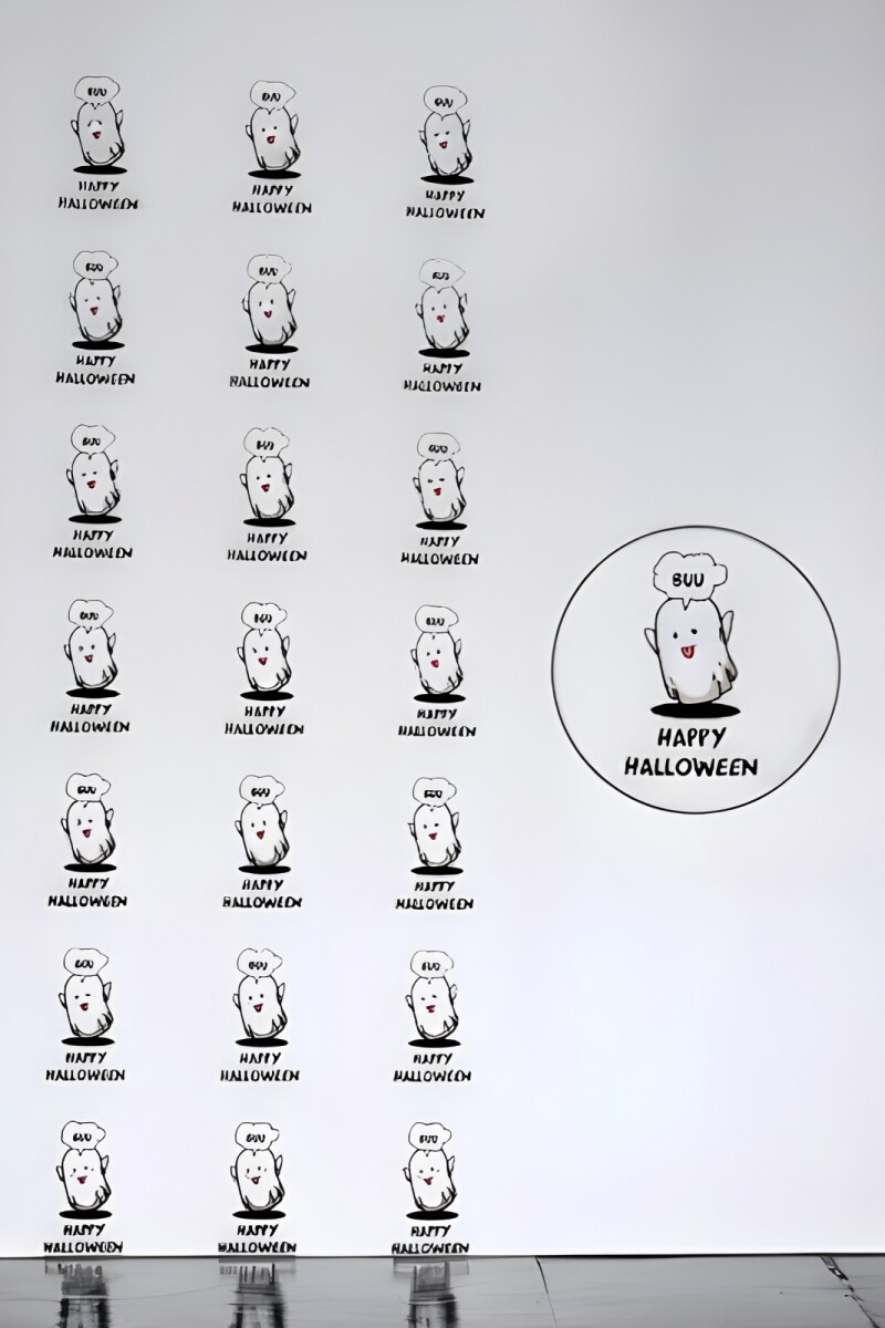 49 Stickers halloween plancha - DISEÑO 2 