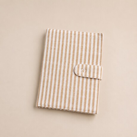 Organizador Carnet Pediátrico Stripes Camel