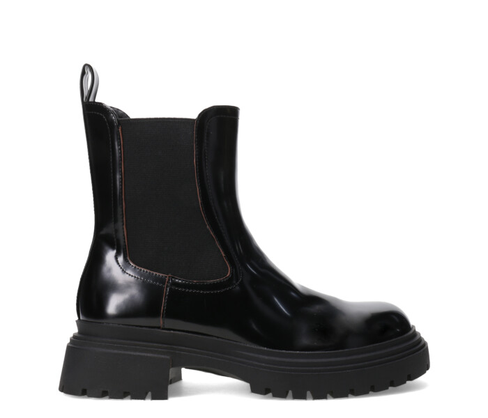 Bota HARPERS tipo chelsea con elasticos laterales Black