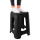 Set x10 Banquetas simil ratán NEGRO