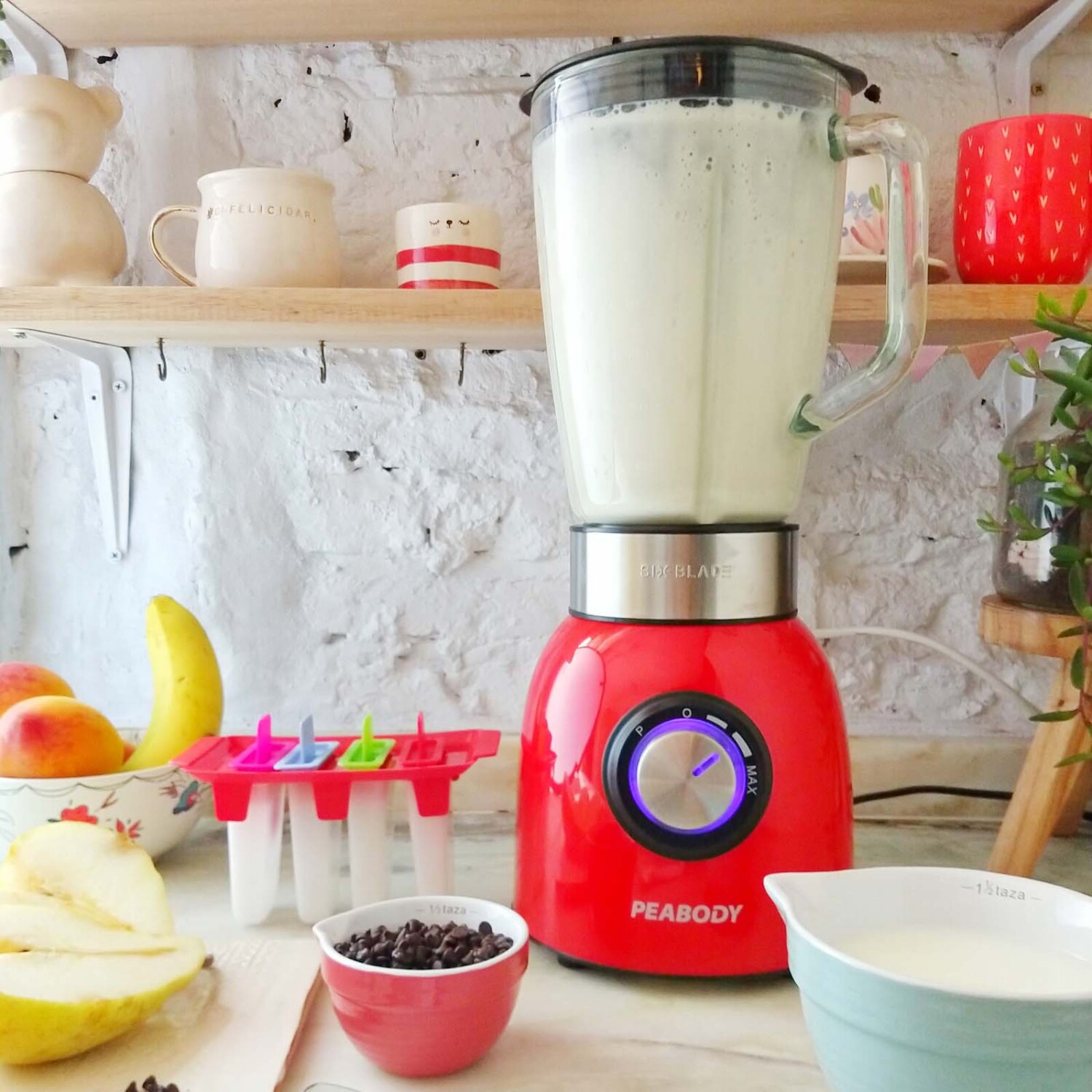 Licuadora Peabody 800w Licuadora Paebody PE-LN810R 800W Jarra De