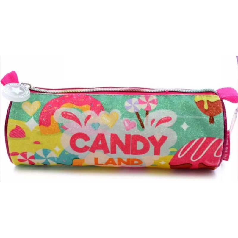 Cartuchera Tubo Candy Brillosa Phi Phi Bags 102002 Cartuchera Tubo Candy Brillosa Phi Phi Bags 102002