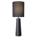 LAMPARA DE MESA CERAMICA D24x69CM NEGRO LAMPARA DE MESA CERAMICA D24x69CM NEGRO
