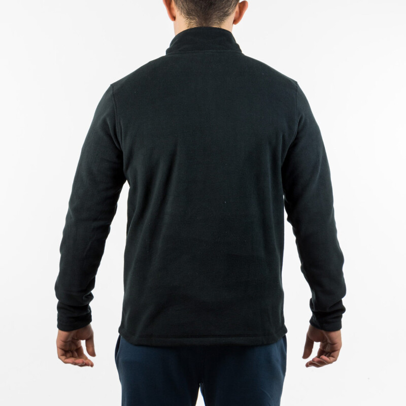 Diadora Men Micropolar Half Zip Sweater - Black Negro