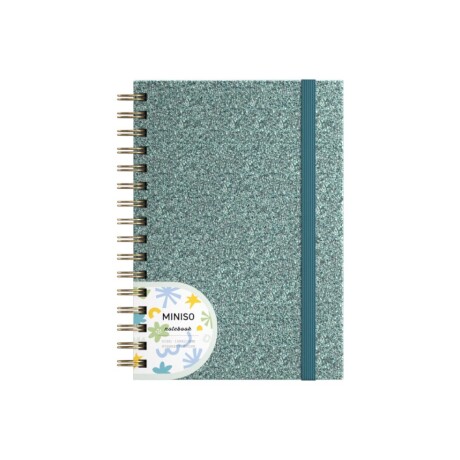 Cuaderno glitter verde