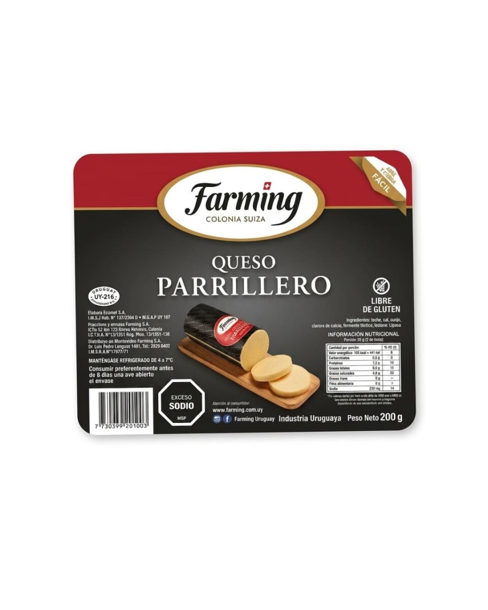 QUESO PARRILLERO FARMING 200G 