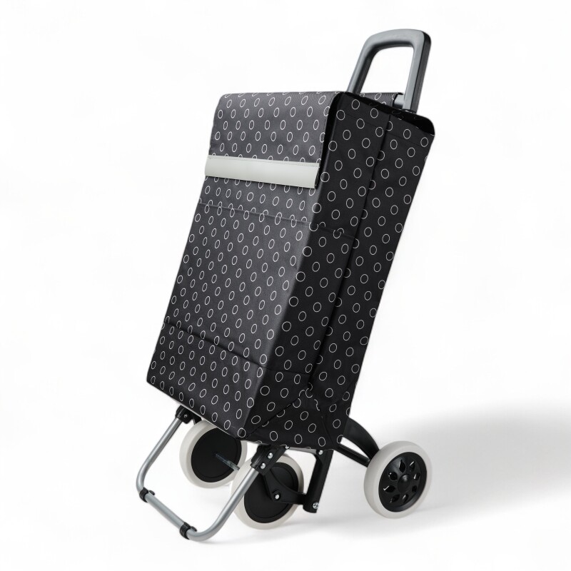 Carrito De Compras Estilo Europeo 4 Ruedas Negro