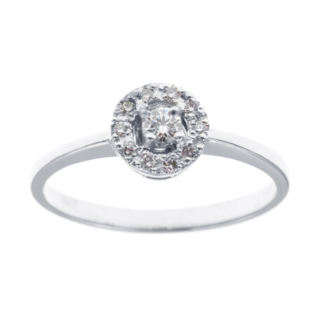 Anillo Alba en oro blanco 18k con brillantes Anillo Alba en oro blanco 18k con brillantes