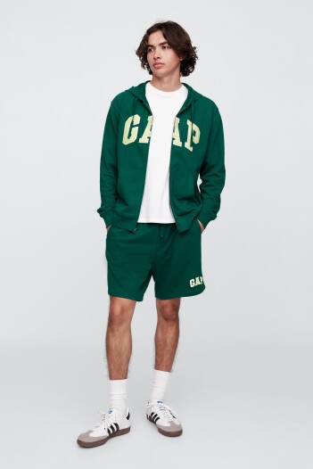 Short Deportivo Sin Felpa Logo Gap Hombre Rain Forest 19-5232 Tc