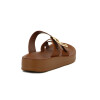 Sandalias Mujer Darkness Tira Cruzada Y Hebillas Marron