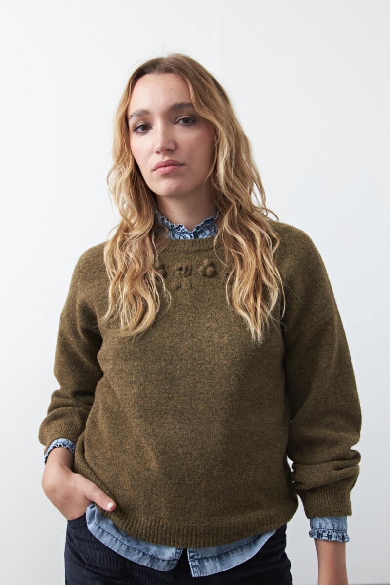 SWEATER VACANCES Verde Musgo