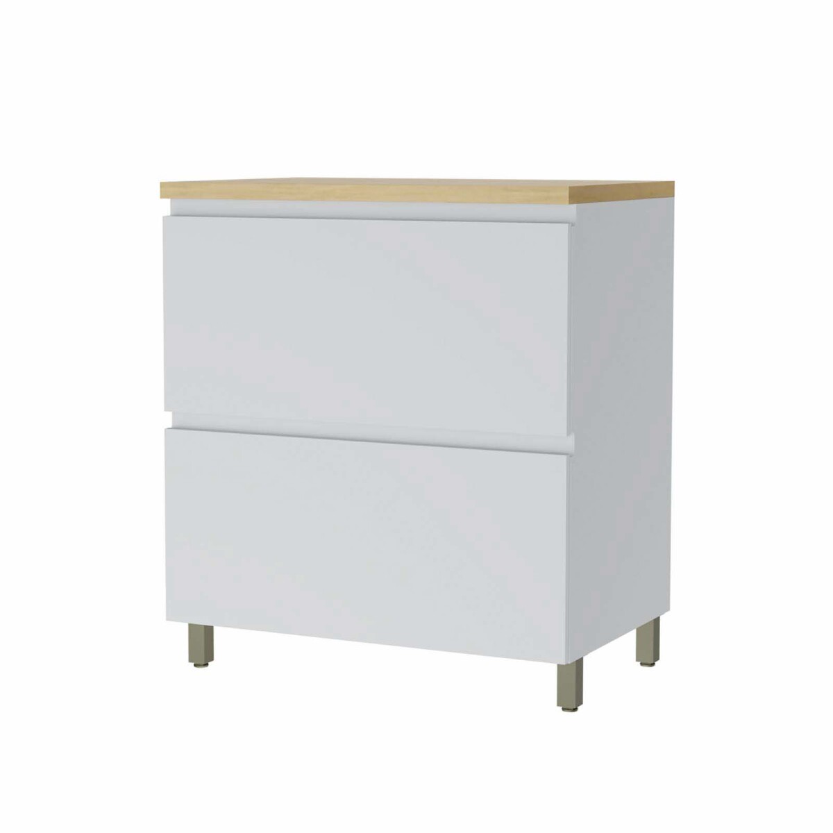 BAJO MESADA - 80 CM MDF BLANCO SUECIA 