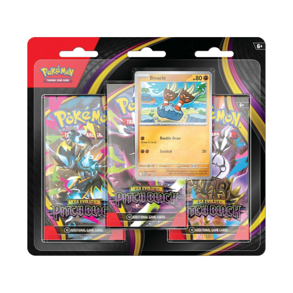 Pokémon 3-Pack Blister - Mega Evolution - Pitch Black 