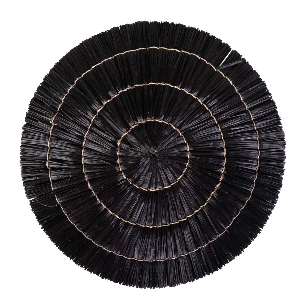 INDIVIDUAL 38CM FIBRAS-NATURALES NEGRO PMD1509