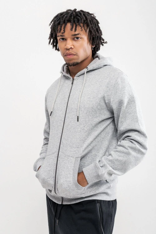 Campera de felpa Madrid Gris melange