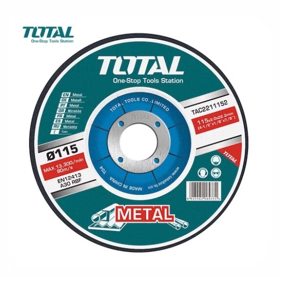 Disco de Corte Hierro 115x1,2x22,2mm x 50u Total Disco de Corte Hierro 115x1,2x22,2mm x 50u Total