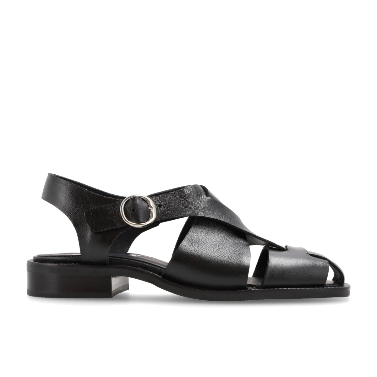 SANDALIAS VENET - CUERO CANGREJAS - NEGRO 