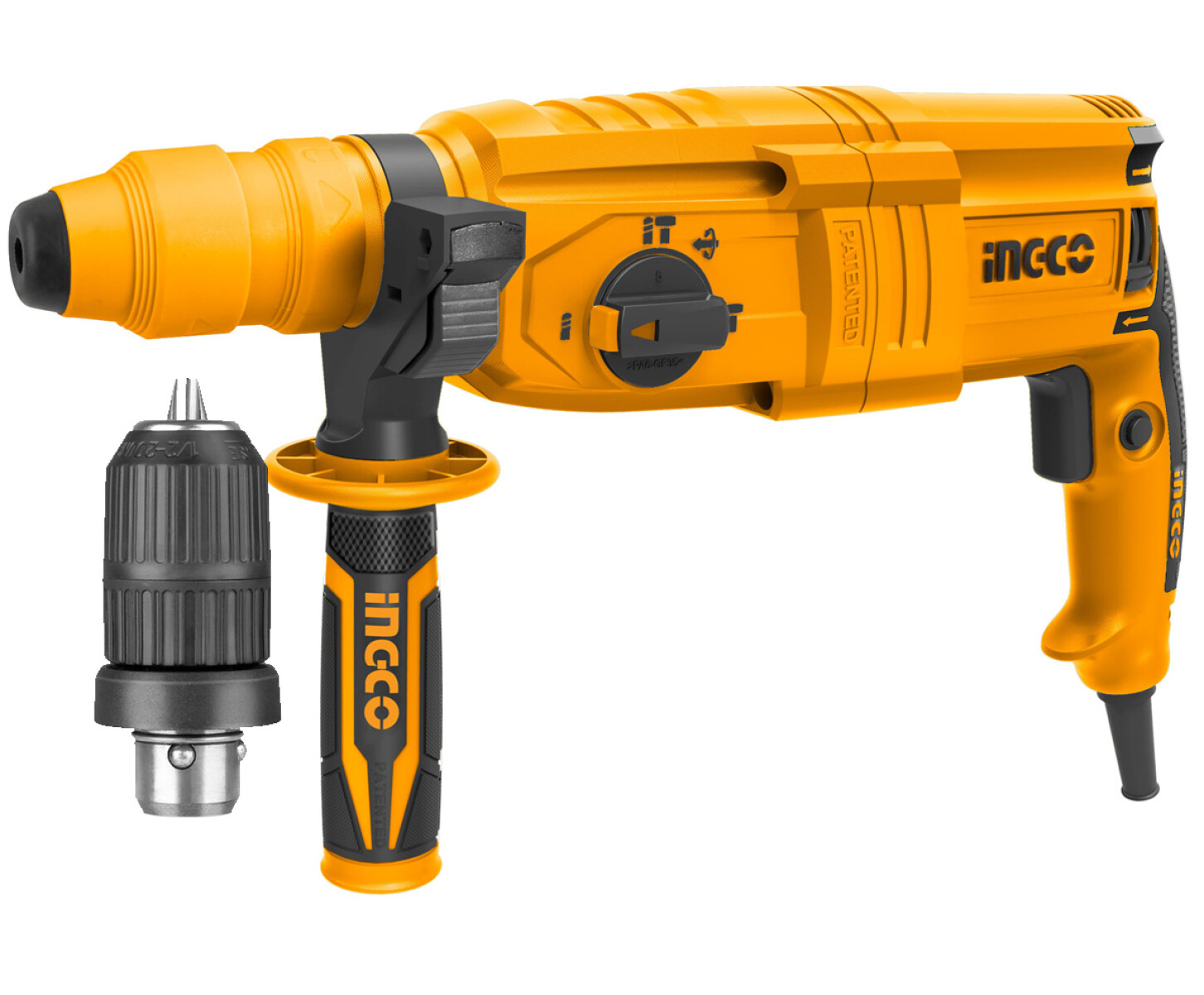 ROTOMARTILLO C/MANDRIL ADAPTADOR INGCO RGH9028-2 800W 0-1200RPM 2.5 JOULE 