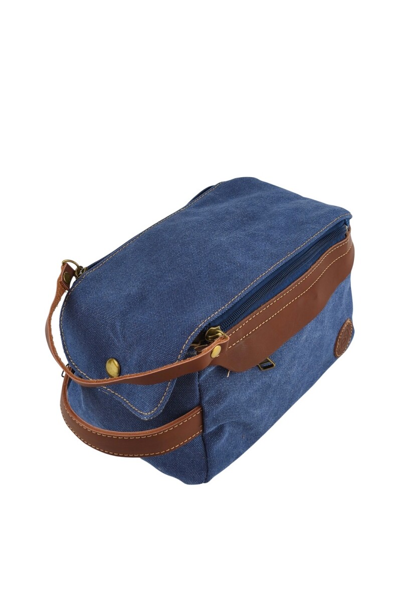 Neceser de Lona Vintage Azul