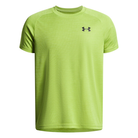 UA Tech Textured SS-BLU GRN-326